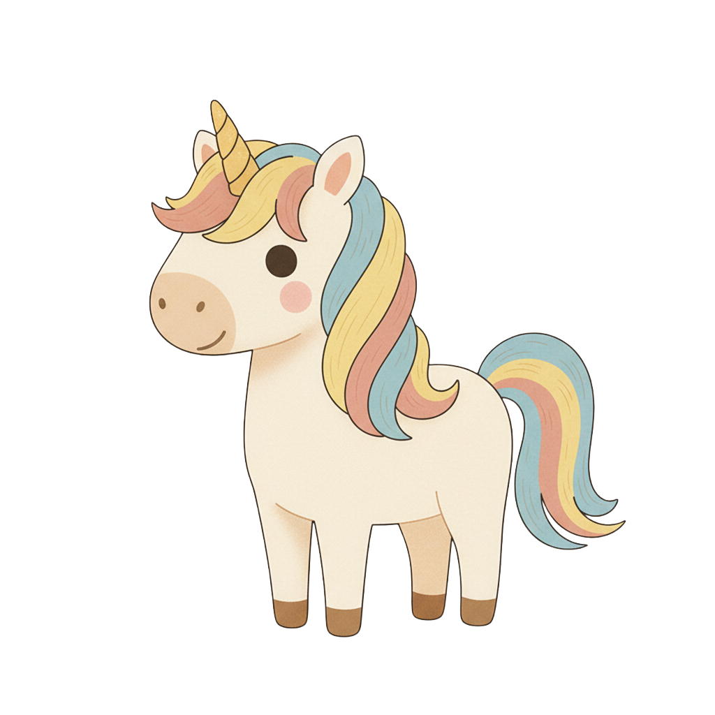 Unicorn companion for a personalized unicorn book